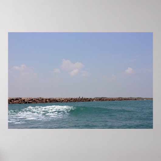 Poster Whispers of the Gulf: A Gentle Wave's Embrace (Devant)