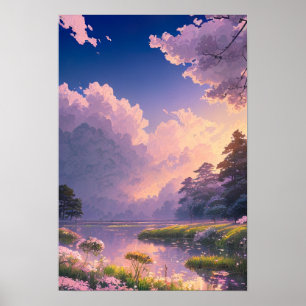 Poster Whispers of the Pink Twilight