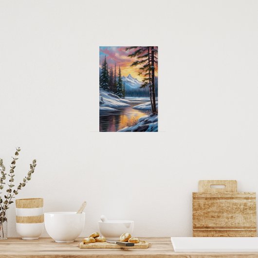 Poster Whispers of Winter, A Riverside Reverie (Cuisine)