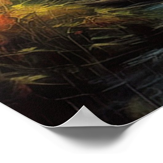 Poster Whispers patinés, Bois Ancien (Coin)