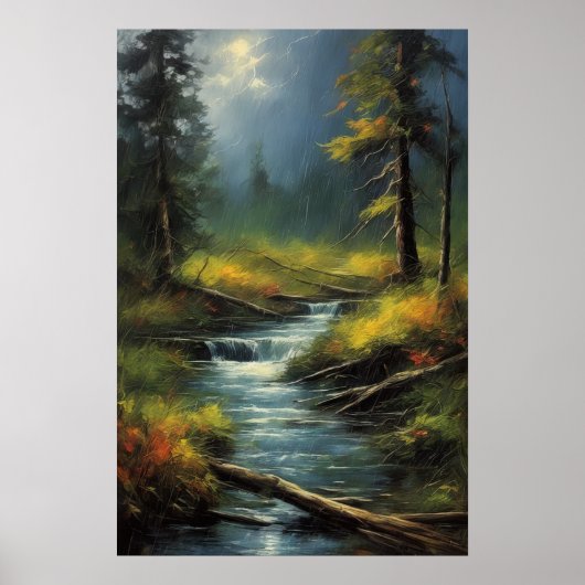 Poster Whispers patinés, Bois Ancien (Devant)