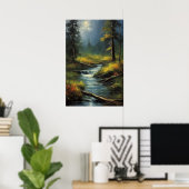 Poster Whispers patinés, Bois Ancien (Bureau à domicile)