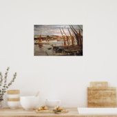 Poster Whistler - Battersea Reach 1863 (Cuisine)
