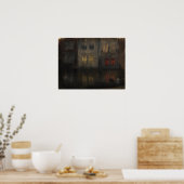Poster Whistler - Black And Red Back Canal Holland (Cuisine)
