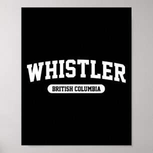 Poster Whistler Colombie-Britannique Canada Montagne de s