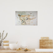 Poster Whistler - Figure drapée allongée (Cuisine)