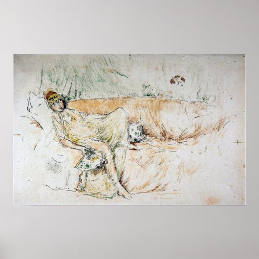 Poster Whistler - Figure drapée allongée (Devant)