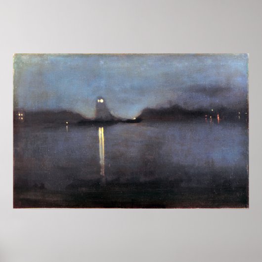 Poster Whistler - Nocturne 1870 (Devant)
