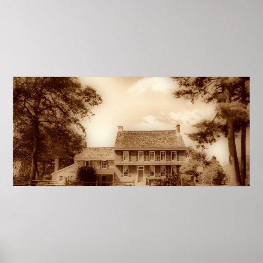 Poster Whitall House Sepia HDR (Devant)