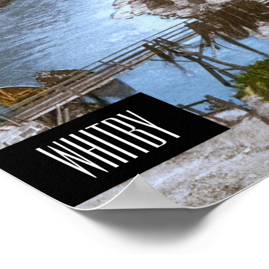 Poster Whitby, Angleterre (1900) (Coin)