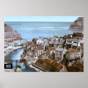 Poster Whitby, Angleterre (1900)