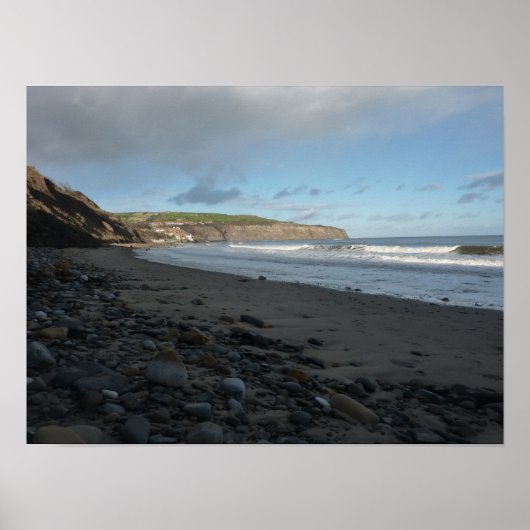 Poster Whitby Beach Scene (Devant)