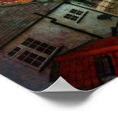 Poster Whitby Harbour de 199 Steps (Coin)