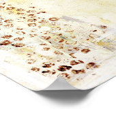 Poster White Abstraction (Coin)