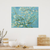 Poster White almond blossom by Vincent Van Gogh (Cuisine)