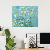Poster White almond blossom by Vincent Van Gogh (Bureau à domicile)