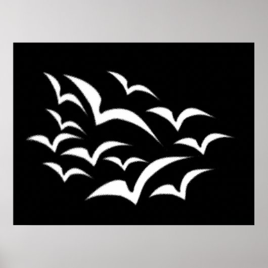 Poster White Bat Cloud (Devant)