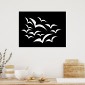 Poster White Bat Cloud (Cuisine)