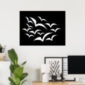 Poster White Bat Cloud (Bureau à domicile)