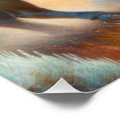 Poster White Buffalo Yellowstone Park Avec Art Indien (Coin)