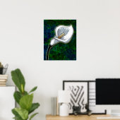 Poster White Calla Lily (Poster Semi-Gloss) (Bureau à domicile)