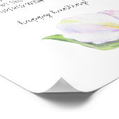 Poster White calla - Ring chasse nuptiale jeu de douche (Coin)