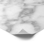 Poster White Carrara Marble Gold Classic Personalised (Coin)