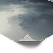 Poster White Cat in a Chinese Ink Drawing Style (Coin)