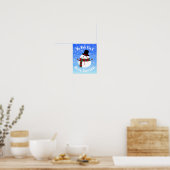 Poster White Christmas Snowman (Cuisine)