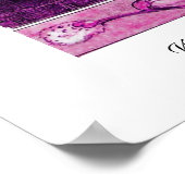 Poster WHITE DOVES AT THE WINDOW, pink purple violet (Coin)