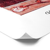 Poster WHITE DOVES AT THE WINDOW, red pink (Coin)