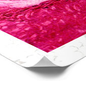 POSTER WHITE DOVES IN PINK FUCHSIA (Coin)