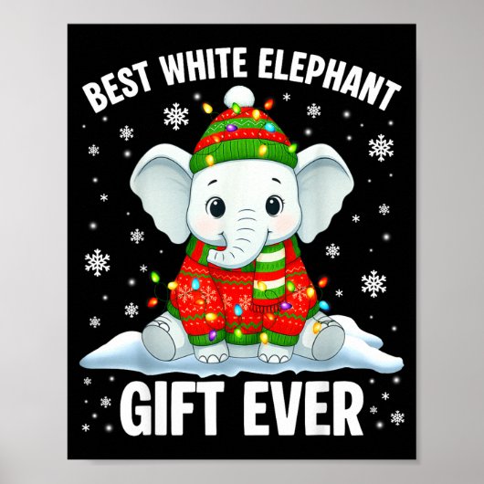 Poster White Elephant Pjs For Adults Under 15 20 (Devant)