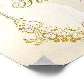 Poster White Gold Mexicaine garçon 1er anniversaire Affic (Coin)