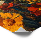 Poster White Horse in a Wildflower Symphony (Coin)