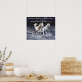 Poster White Horses sachant qu'il pourrait vous blesser p (Cuisine)