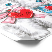 Poster White Kittens Valentine (Coin)