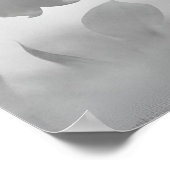 Poster White Magnolia Dreamy Girl Modern Black & White (Coin)