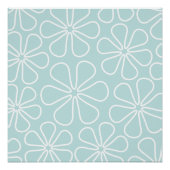 Poster White on Duck Egg Blue (Devant)