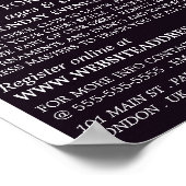 Poster White Pawn, Chess Club Publicité (Coin)