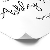 Poster White Pearl Bow Baptism Welcome  (Coin)