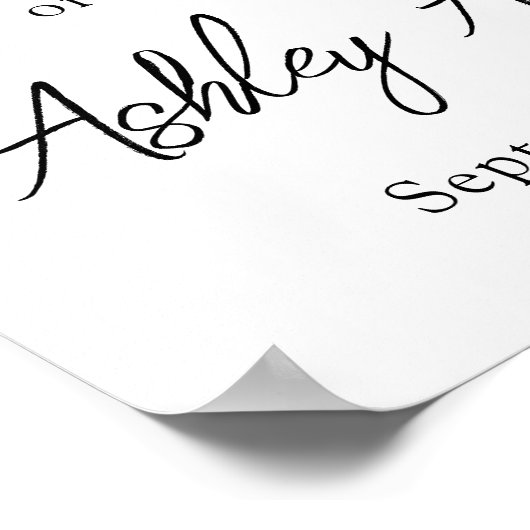 Poster White Pearl Bow Baptism Welcome (Coin)