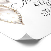 Poster White Pearl Bow Quelle est la taille de Mommys Bel (Coin)