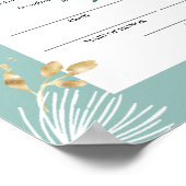 Poster White Pine Holly Certificat de mariage hivernal (Coin)