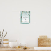 Poster White Pine Holly Certificat de mariage hivernal (Cuisine)