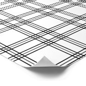 Poster White Plaid Tartan (Coin)