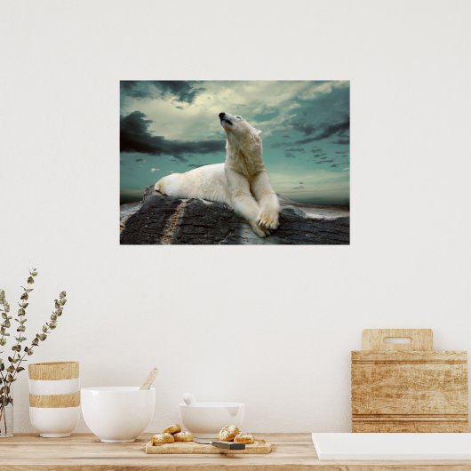 Poster White Polar Bear (Cuisine)