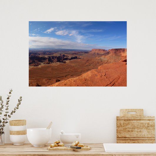 Poster White Rim Vue sur le parc national des Canyonlands (Cuisine)