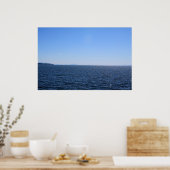 Poster White Rock beach, BC, Canada. Mer, ciel et bateau. (Cuisine)