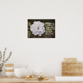 Poster White Rose Hope Art Imprimer (Cuisine)